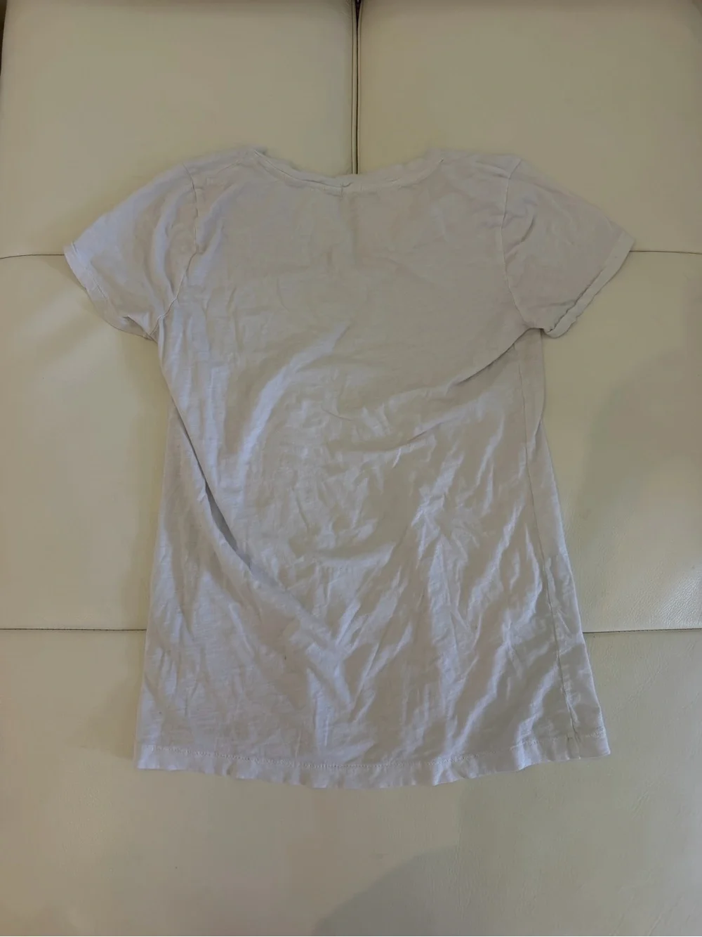 J. Crew Classic White V-Neck Short Sleeve Tee